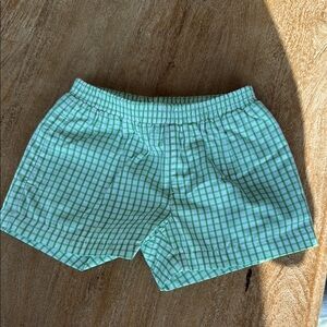 The Beaufort Bonnet Company Green and White Gingham Shorts